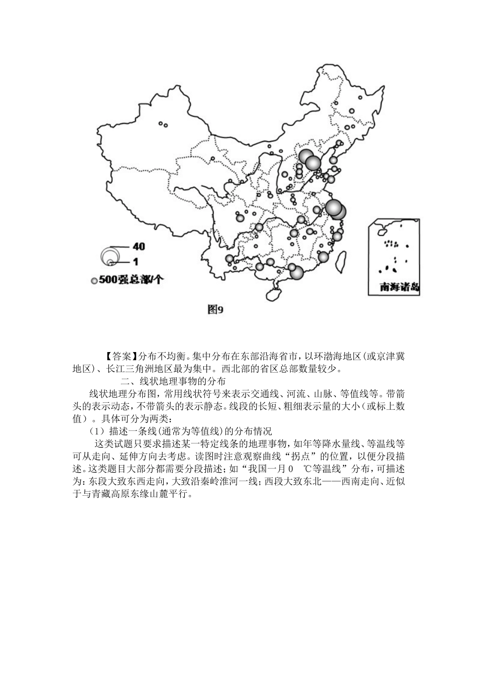 如何描述地理事物的空间分布特征_第2页