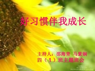 《行为习惯》主题班会课件
