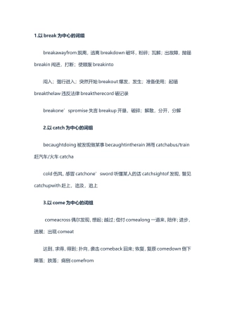 初中英语指导：完形填空经常用到的短语（2）