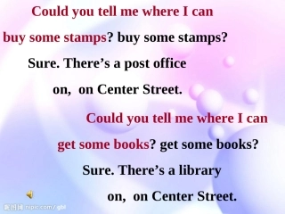九年级英语Unit_11Could_you_please_tell_me_where_the_restrooms_are课件