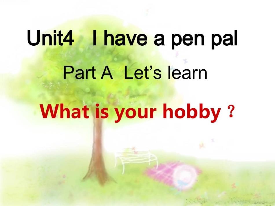 PEP小学英语六年级上册第四单元第一课时课件_第1页