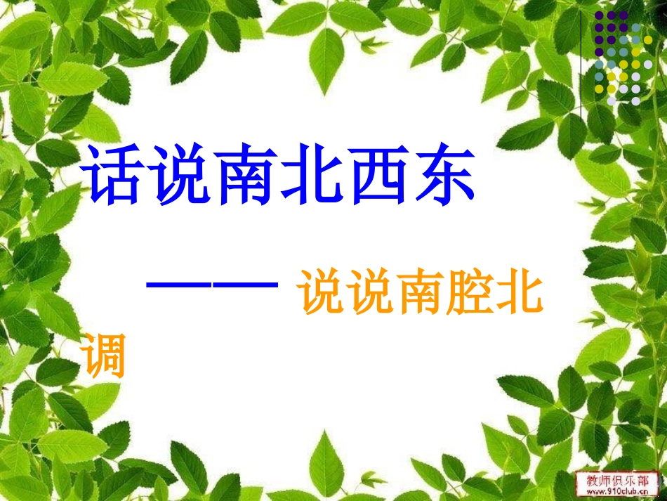 说说南腔北调_第1页