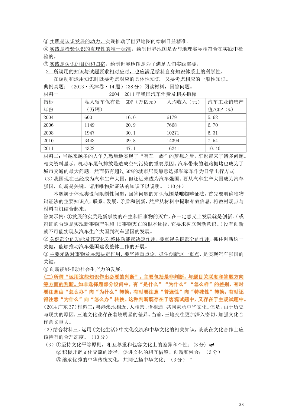 2015年高考政治考试说明要求的四项能力真题实例解读第2部分_第3页