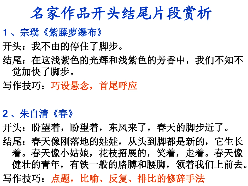 作文开头结尾的写作训练_第2页