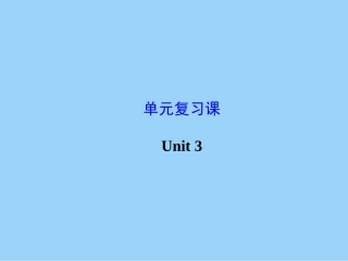 2014年新版九年级英语Unit3复习课件