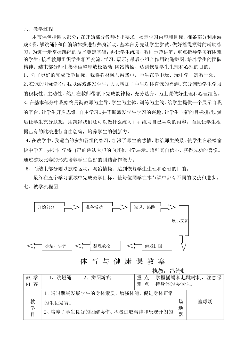 《花式跳绳》教学设计_第2页
