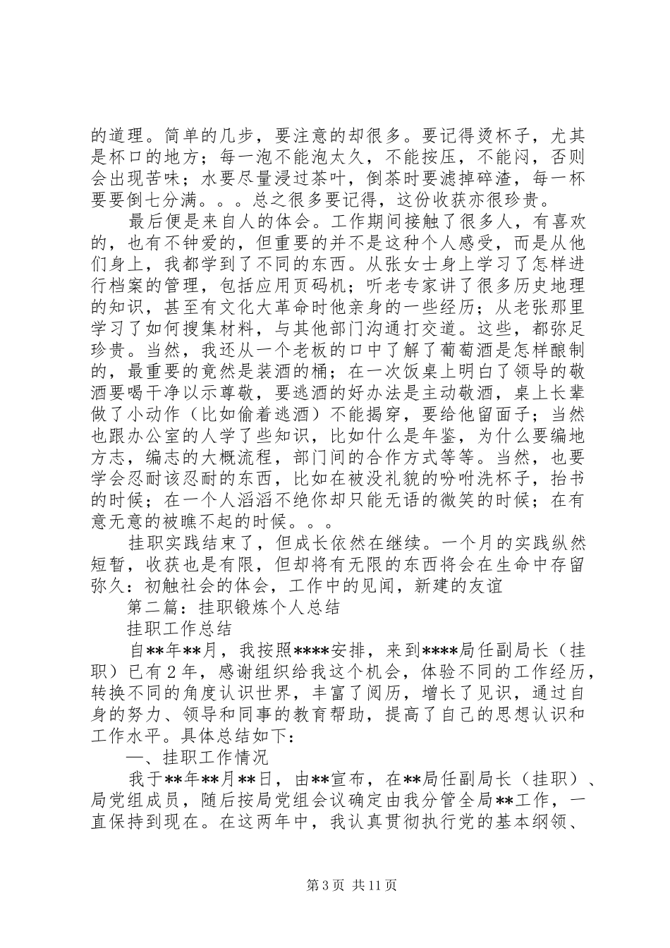 【挂职锻炼个人总结】挂职锻炼干部个人总结_第3页