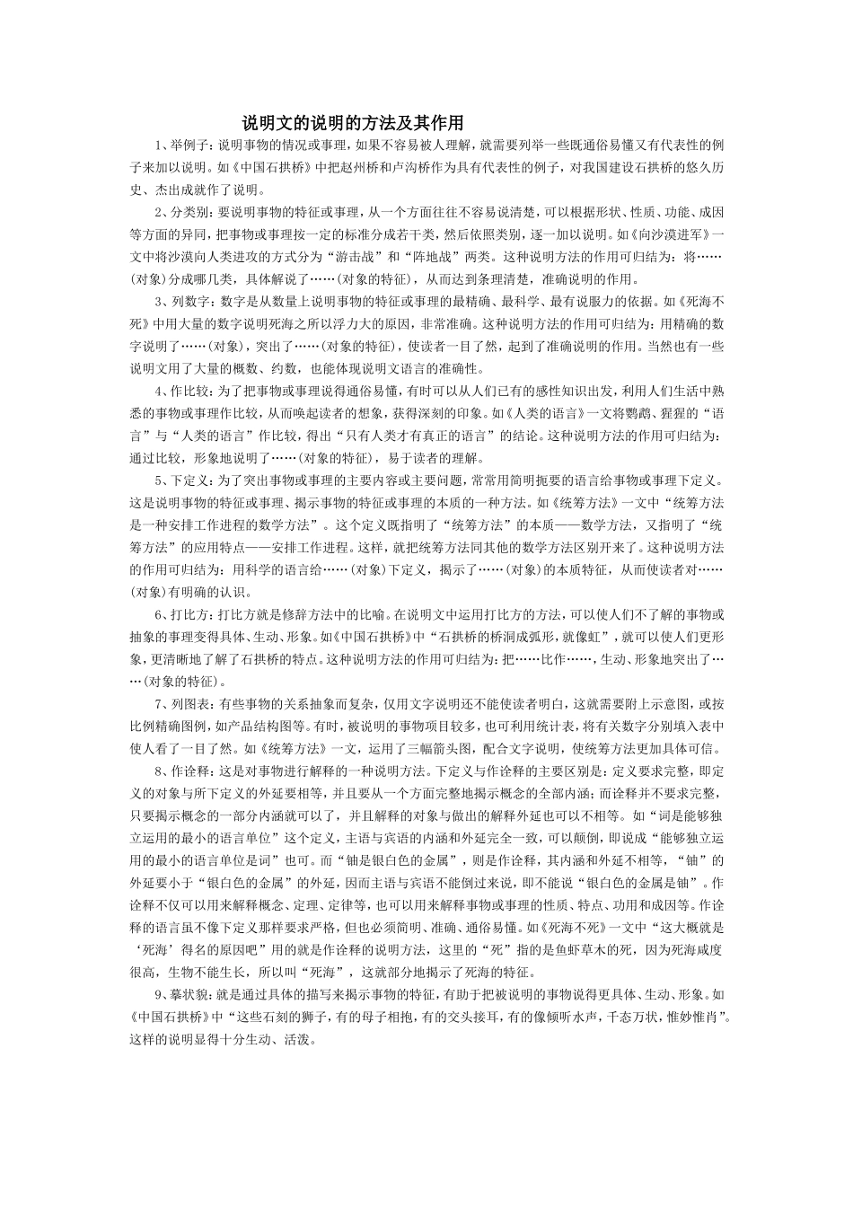 说明文的说明的方法及其作用_第1页