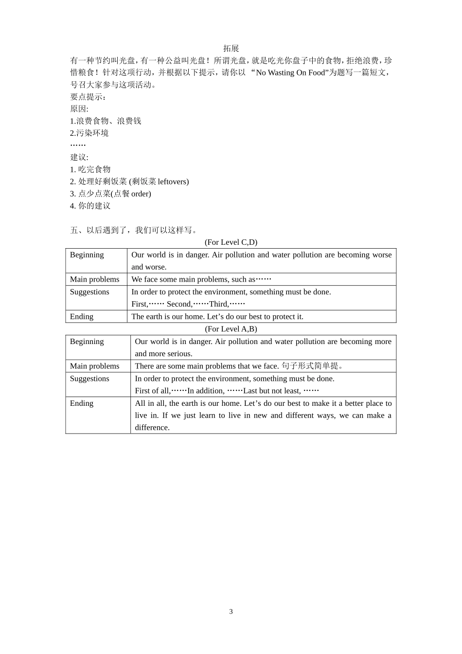 话题作文一环保话题201536_第3页