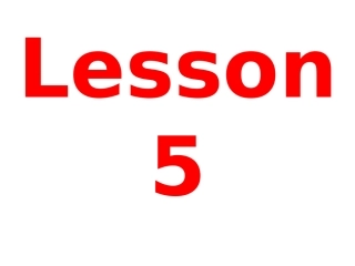 Lesson5课件