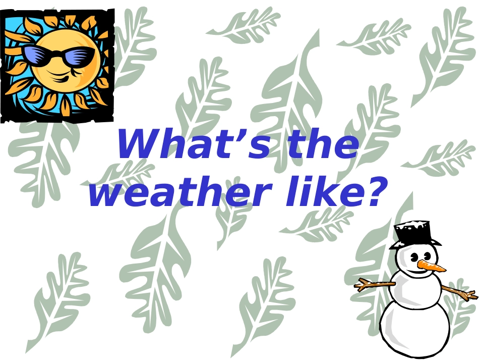 What’s-the-weather-like_第1页