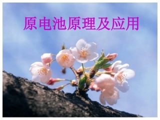 高三化学第一轮复习（原电池工作原理及应用）课堂教学