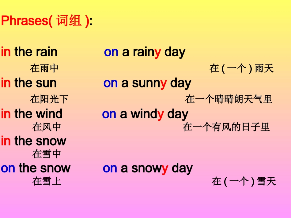 六年级Lesson22_I_Like_Winter!_第3页