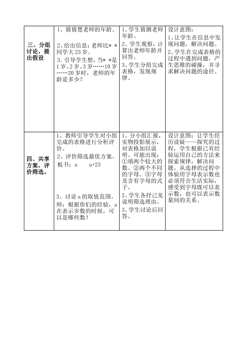 字母表示数教学设计_第3页