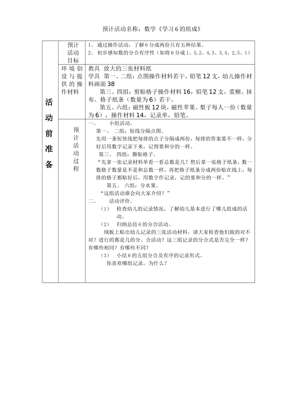 数学：学习6的组成_第1页