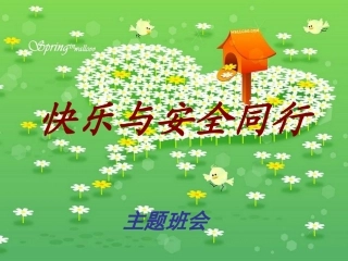 小学生交通安全班会