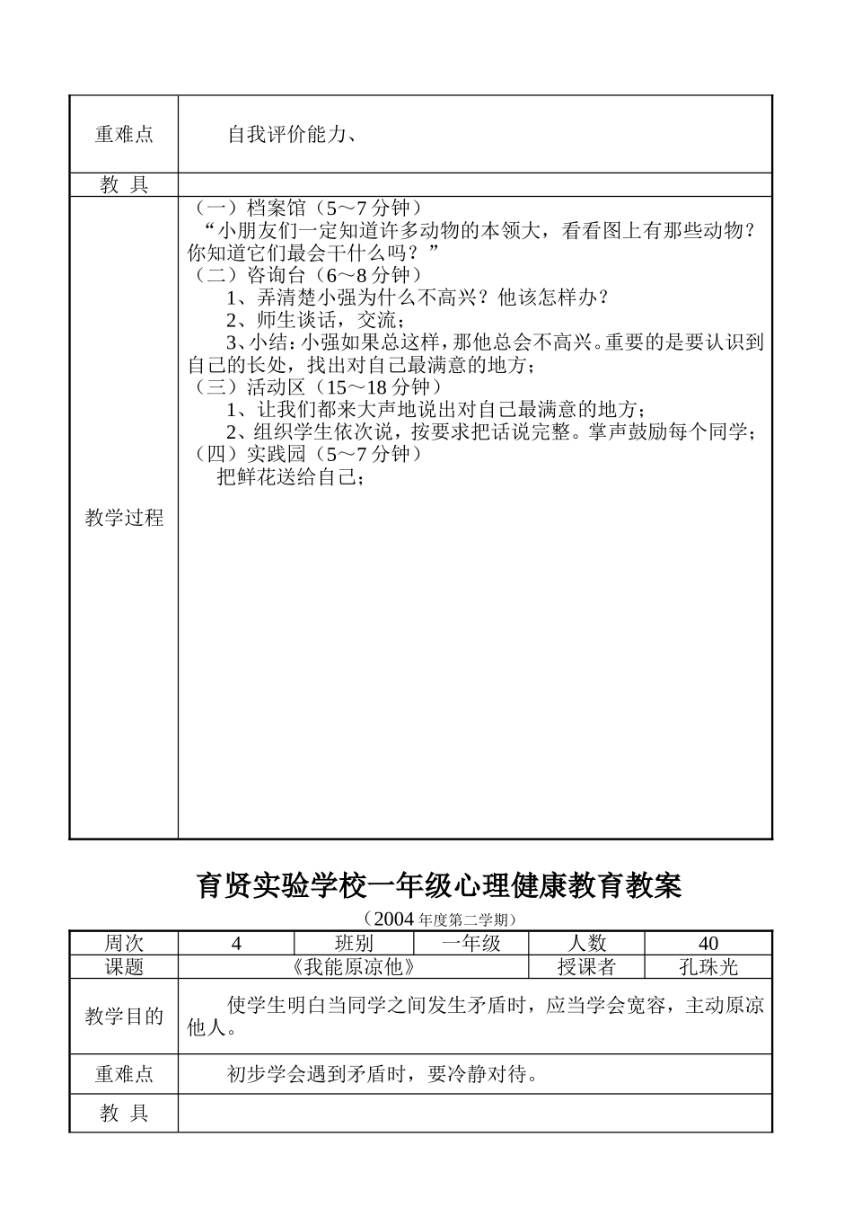 心理健康教育教案（2004-2）_第3页