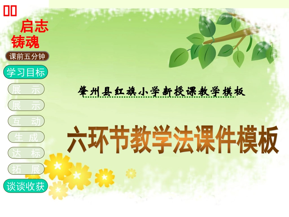 认识角课堂教学模板_第1页