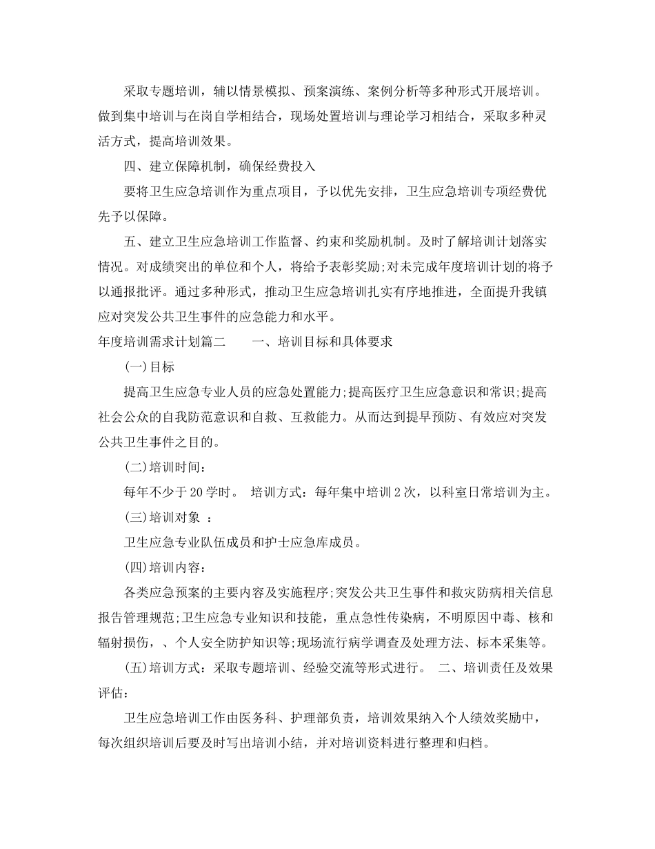 2020年度培训需求计划表_第3页