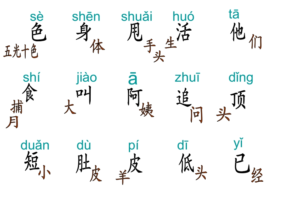 小科蚪找妈妈的字_第1页