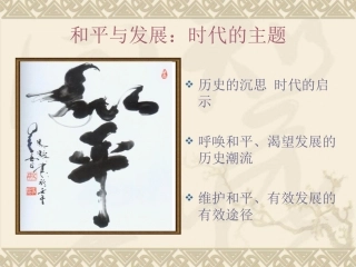 和平与发展课件