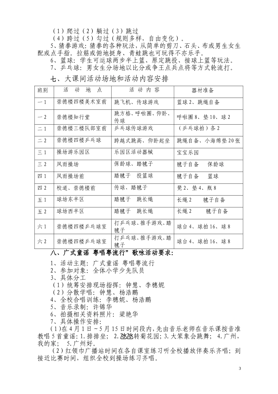 2015教育路小学大课间活动方案-赵建_第3页