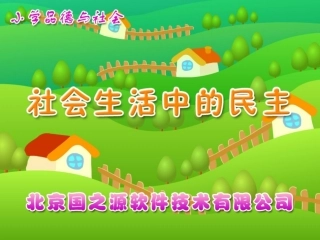 社会生活中的民主
