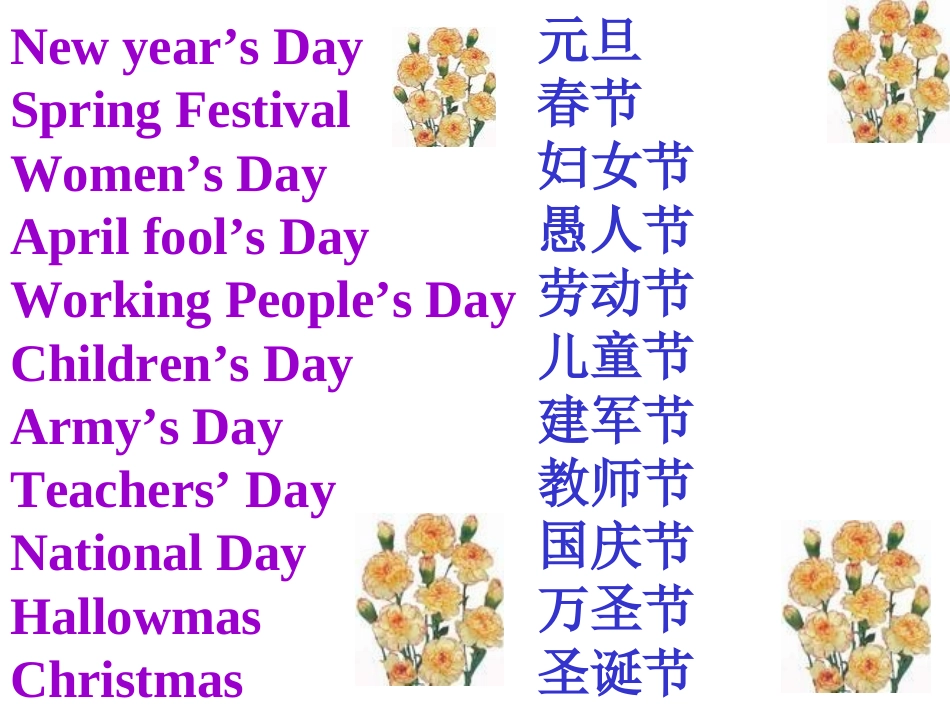 新目标英语七年级上Unit8课件_When_is_your_birthday_第2页