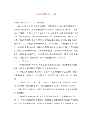 少先队工作计划5