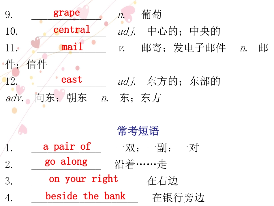 九全第3单元SectionA（1a~3b）_第3页