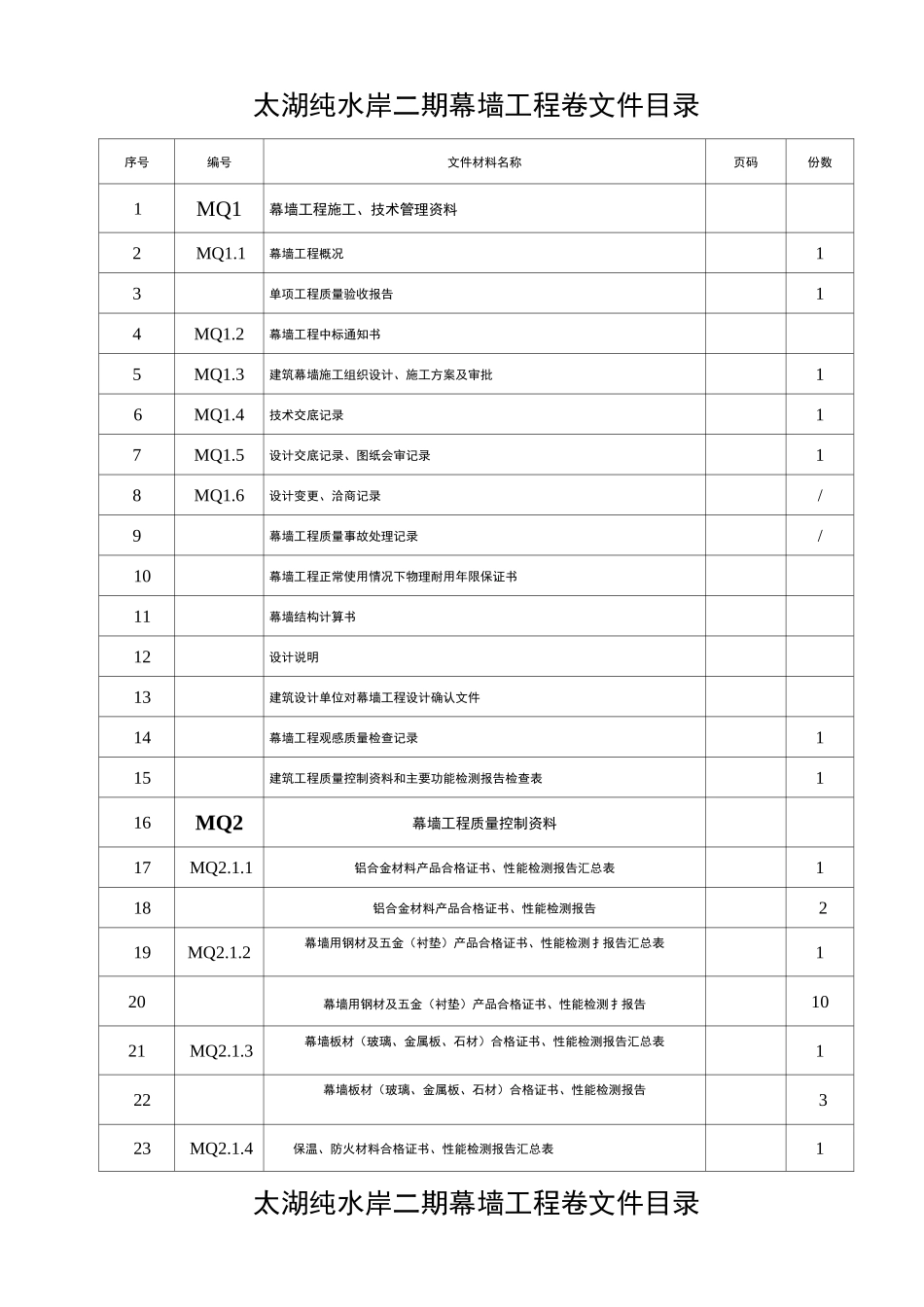 江苏省工程幕墙全资料全套_第1页