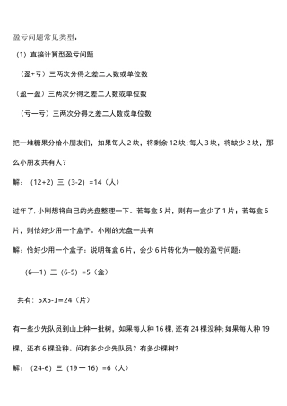 (完整版)盈亏问题常见类型