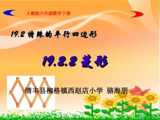 骆海朋菱形的性质