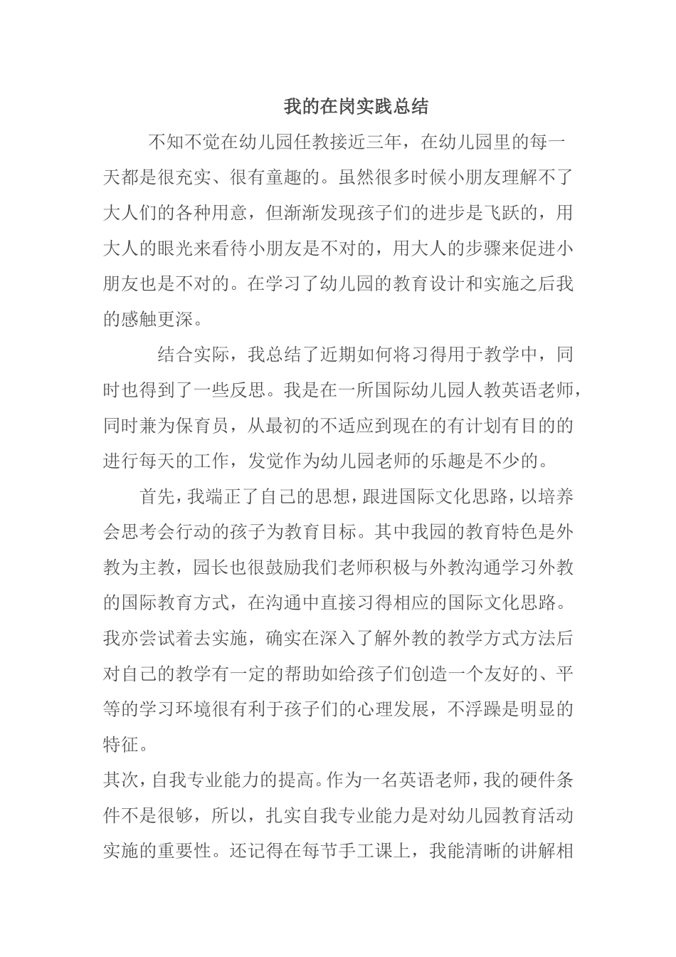 我的在岗实践总结_第1页