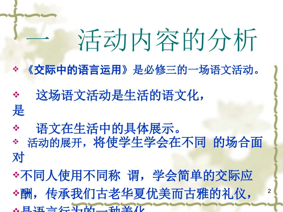 《交际中的语言运用》说课课件_第2页