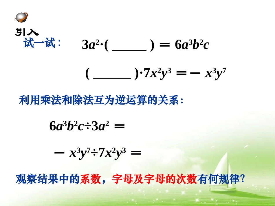 《单项式除以单项式》_第3页