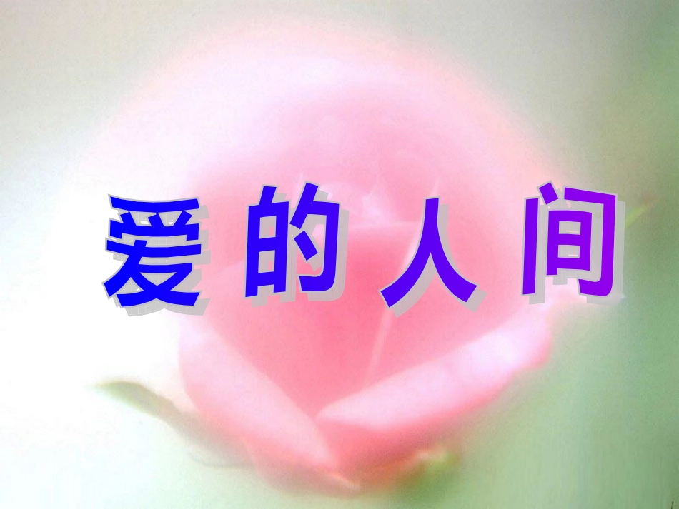 《爱的人间》课件_第1页