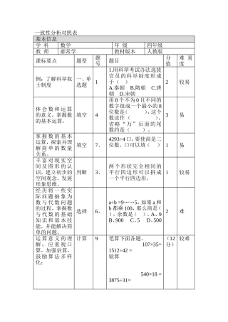 一致性分析对照表 (2)