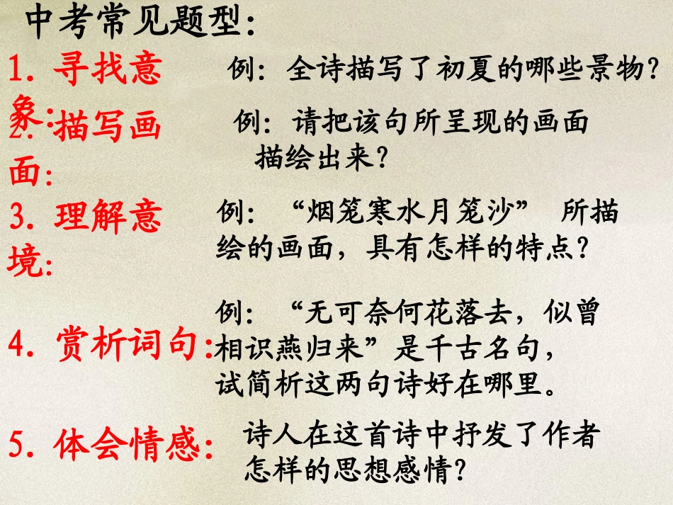 《古诗词鉴赏》复习课件_第3页