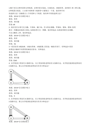 加法原理与乘法原理