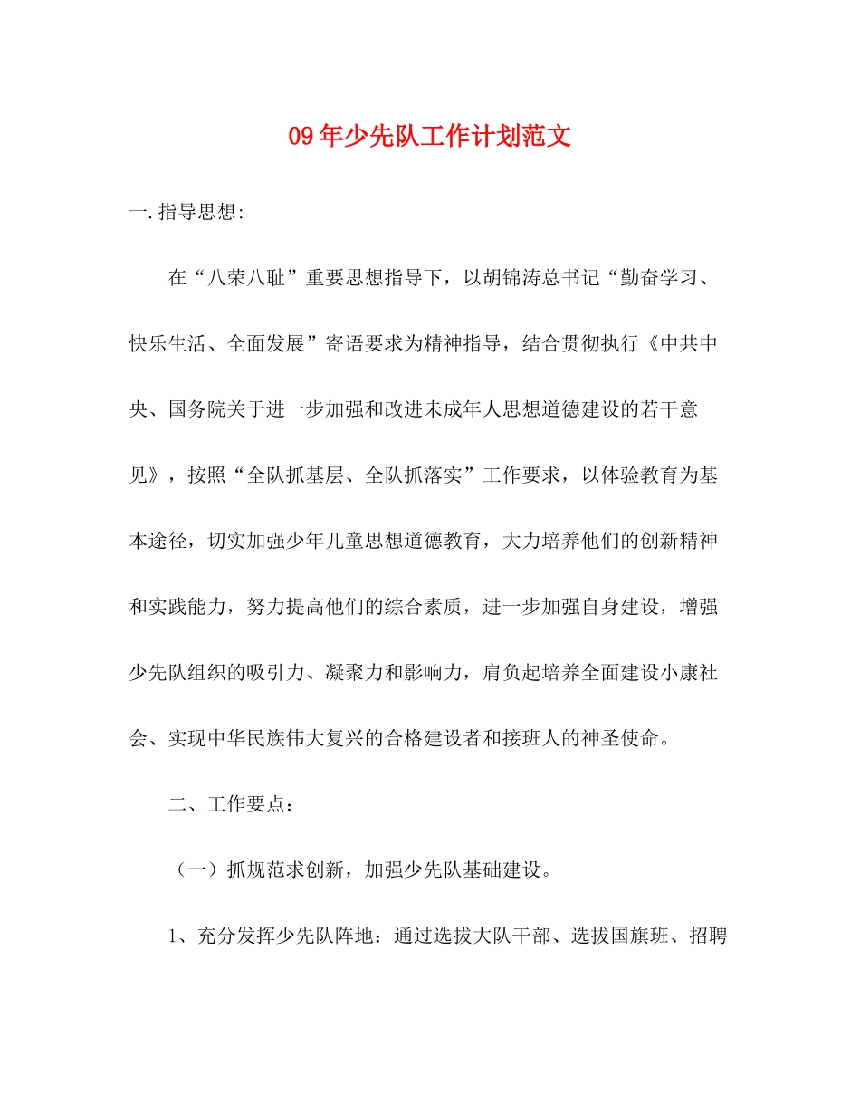 2020年少先队工作计划范文_第1页