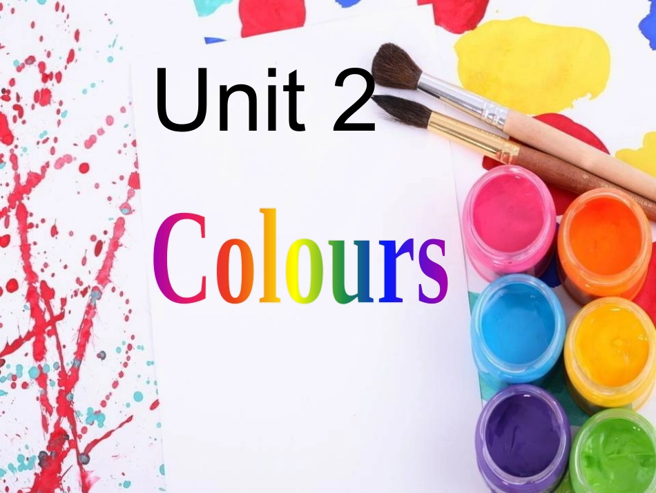三年级下册英语课件-Unit2Colors4-广东开心英语_第1页