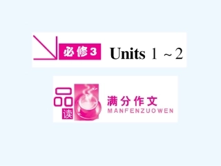 【安徽专版】《金版新学案》2011高三英语一轮课件 新人教版必修3-1