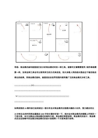 商业模式画布