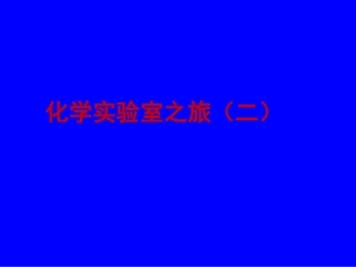 实验基本操作（二）托盘天平的使用