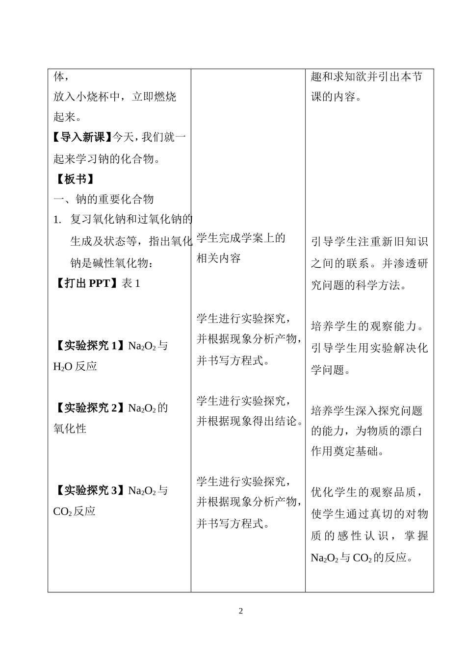 钠的化合物-教案_第2页