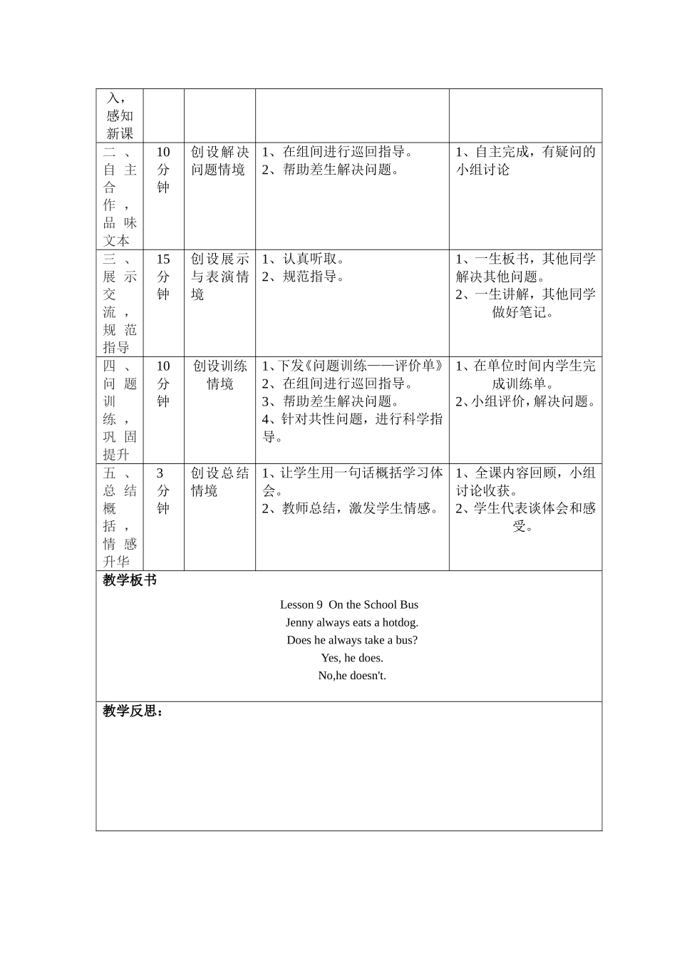 六年级英语教学设计unit2_第2页