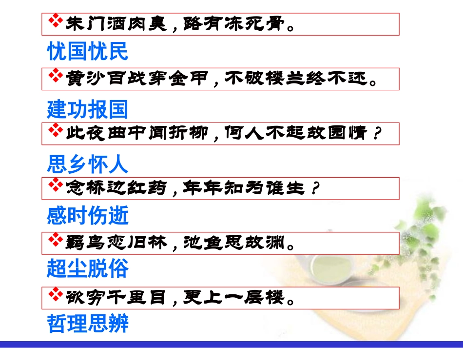 黎顺邦微课幻灯片：如何准确鉴赏古代诗歌的思想情感_第2页