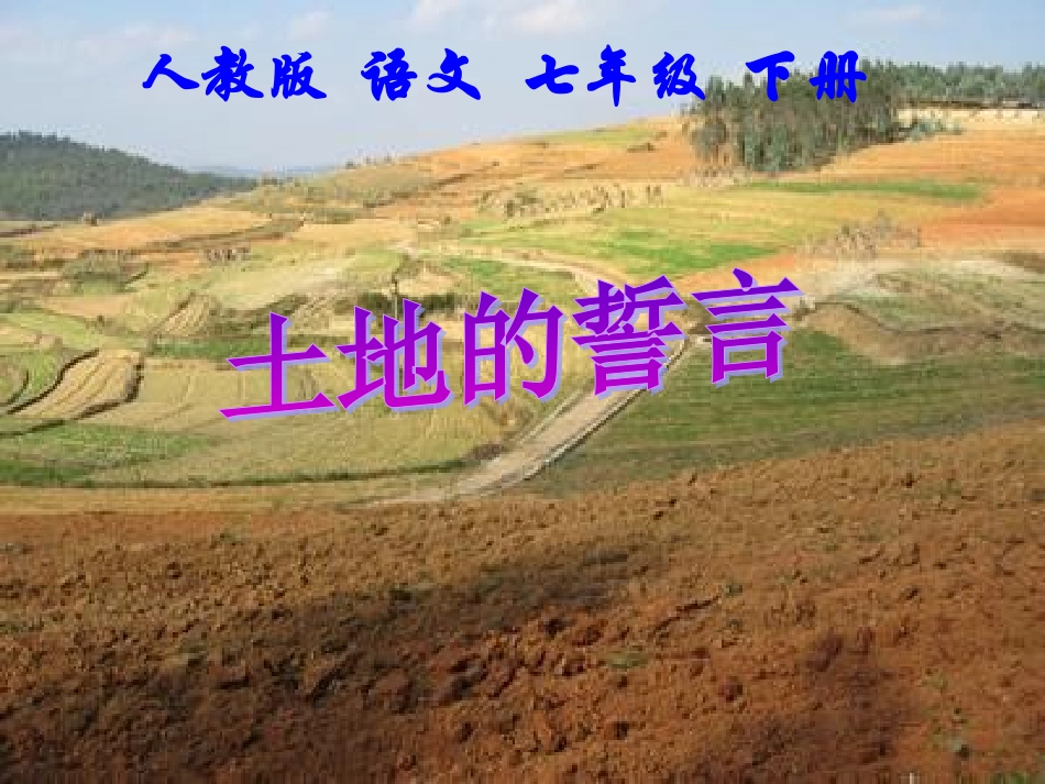 《土地的誓言》课件 (3)_第1页
