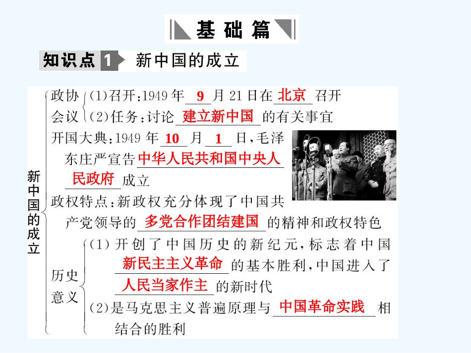 【创新设计】2011年高三历史一轮复习 第1课时 我国民主政治建设的发展历程课件 岳麓版必修1_第2页